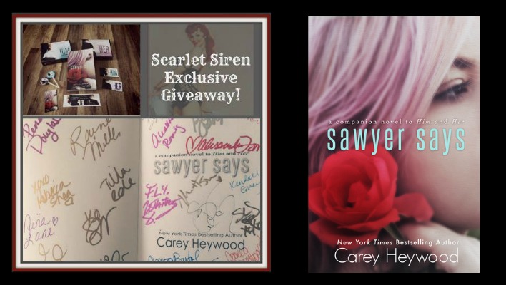 Carey Heywood Exclusive! Sawyer Says First Chapter + Giveaway!