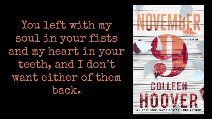 November 9 Colleen Hoover